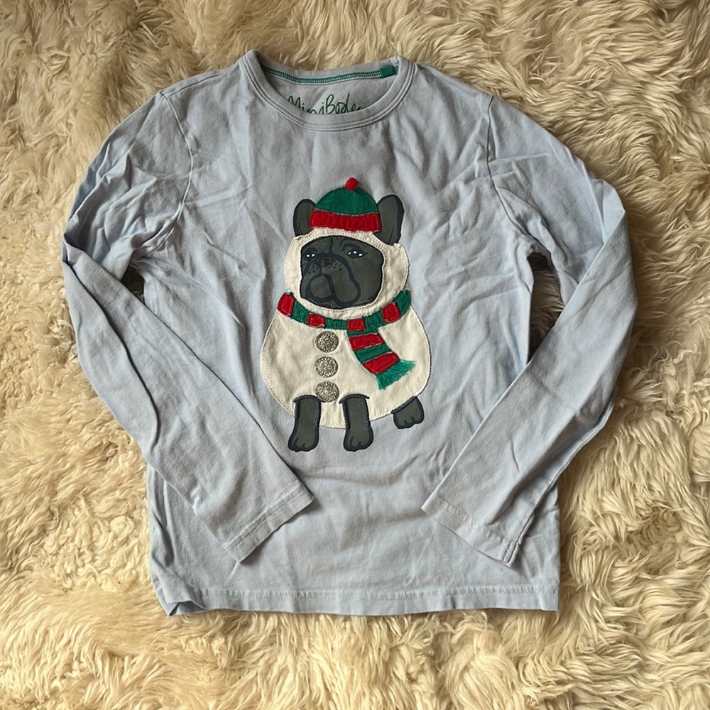 Mini Boden Pug appliqué